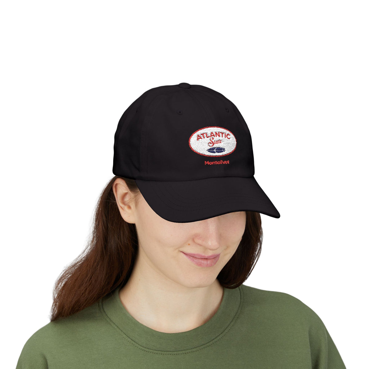 Casquette - Atlantic State Montalivet Brodée Black/Red
